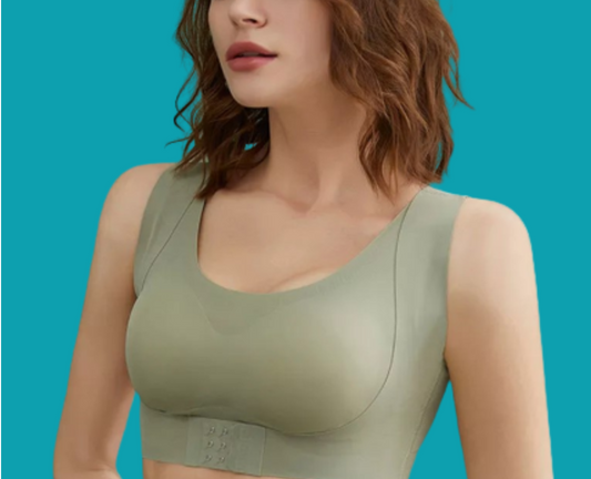 Green sports bra